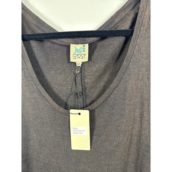 Jaded Gypsy On The Move Oversized Boho Tunic in Washed Brown, OS NWT - Picture 2 of 7